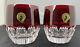 WATERFORD TALON MIXOLOGY DEEP RED DOUBLE OLD FASHIONED PAIR NEW- No Box