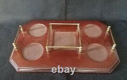 WEDGWOOD Crystal Decanter With Double Old Fashioned & Tray 6 Piece Set