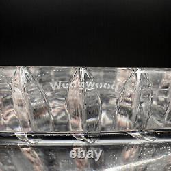 WEDGWOOD Vintage 80s Full Lead Crystal Set Old Fashioned Glasses, Decanter, Tray