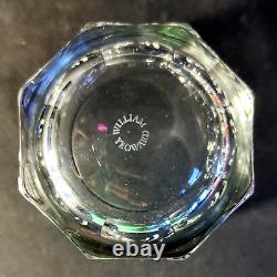 WILLIAM YEOWARD DOUBLE OLD FASHIONED GLASS, Cut Lead Crystal, 3 1/2, ENGLAND