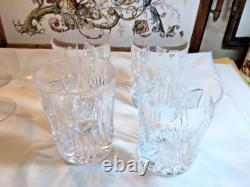 Waterfor Millennium Double Old Fashioned Glasses Health, Happiness, Peace, Love