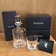 Waterford 8 Glasses & Decanter Southbridge Double Old Fashioned crystal set lot