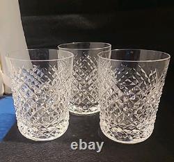 Waterford ALANA 5 oz DOUBLE OLD FASHIONED Crystal SHOT GLASS IRELAND 3 PCS LOTS