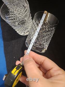 Waterford ALANA 5 oz DOUBLE OLD FASHIONED Crystal SHOT GLASS IRELAND 3 PCS LOTS