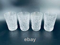 Waterford Alana 4 3/8 Double Old Fashioned 12 oz Glass Set of 4 Irish Crystal