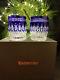 Waterford CLARENDON COBALT DOF Double Old Fashioned Whiskey PAIR DOF MIB BOXED