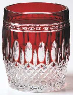 Waterford CLARENDON RUBY Double Old Fashioned Glass 1837576