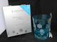 Waterford Cased Crystal Snowflake Wishes Aqua Double Old Fashioned Glass Nib