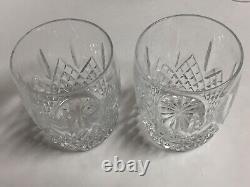 Waterford Castlemaine Double Old Fashioned Glasses 4 1/4 Set of 2