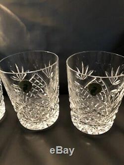 Waterford Ciara Double Old Fashioned Glasses Never USED Label Attached MINT