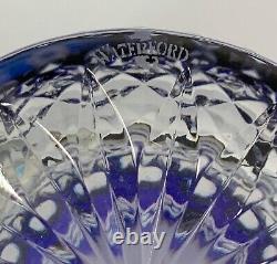 Waterford Clarendon Cobalt Blue Double Old Fashioned Whiskey Glass Unused Qty