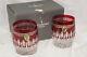 Waterford Clarendon Ruby (2) Double Old Fashioned, 4 New in Box withTags