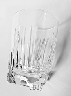 Waterford Clarion Double Old Fashion Tumblers Glasses Crystal Stemware Set Of 4