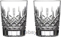 Waterford Classic Crystal Lismore Double Old Fashioned Glasses, Set of 2 Clear
