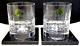 Waterford Cluin Double Old Fashioned pair with Marble Coasters #40032185 Boxed