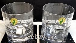 Waterford Cluin Double Old Fashioned pair with Marble Coasters #40032185 Boxed