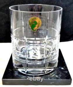 Waterford Cluin Double Old Fashioned pair with Marble Coasters #40032185 Boxed