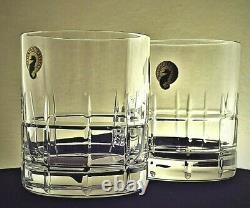 Waterford Cluin Short Stories Set Of 2 Double Old Fashioned Crystal Glasses 12Oz