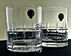 Waterford Cluin Short Stories Set Of 2 Double Old Fashioned Crystal Glasses 12Oz