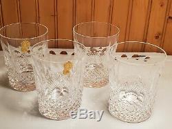 Waterford Colleen 4 Double Old Fashioned Glasses Tumblers 12 Oz
