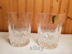 Waterford Colleen 4 Double Old Fashioned Glasses Tumblers 12 Oz
