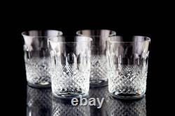 Waterford Colleen Double Old Fashioned Tumbler Glasses Set of 4 Vintage Barware
