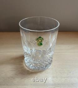 Waterford Colleen Irish Double Old Fashioned Crystal Glass 4 3/8'' with sticker