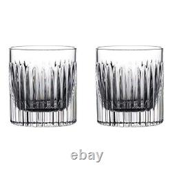 Waterford Connoisseur Aras Double Old Fashioned Straight Tumbler Set of 2 BNIB