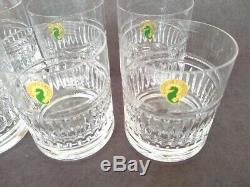 Waterford Contemporary Double Old Fashioned Crystal Tumblers Glass Set of 6, New