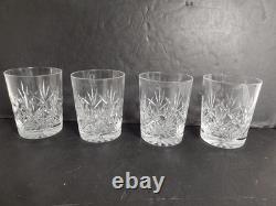 Waterford Crystal 4 3/8 Tall Eve Double Old Fashioned 14 oz Tumbler Set of 4