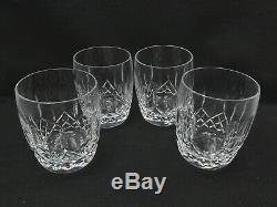 Waterford Crystal 4 Double Old Fashioned Glasses, 4 1/4