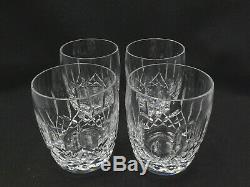 Waterford Crystal 4 Double Old Fashioned Glasses, 4 1/4