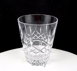 Waterford Crystal 4 Piece Signed Lismore 4 1/4 Double Old Fashioned Tumblers