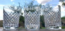 Waterford Crystal Alana Double Old Fashioned 4 3/8 Set of 3 Lot