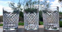 Waterford Crystal Alana Double Old Fashioned 4 3/8 Set of 3 Lot