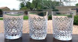 Waterford Crystal Alana Double Old Fashioned 4 3/8 Set of 3 Lot