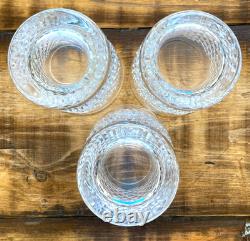 Waterford Crystal Alana Double Old Fashioned 4 3/8 Set of 3 Lot