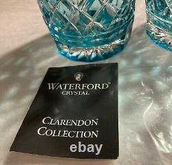 Waterford Crystal Aqua Double Old Fashioned Glasses