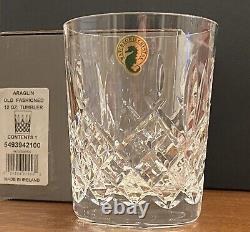 Waterford Crystal Araglin 12 oz Double Old Fashioned Tumbler, New In Box, Rare