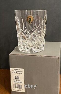 Waterford Crystal Araglin 12 oz Double Old Fashioned Tumbler, New In Box, Rare