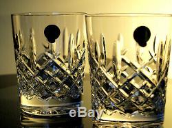 Waterford Crystal Araglin Whiskey Tumbler Pair Double Old Fashioned Brand New