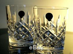 Waterford Crystal Araglin Whiskey Tumbler Pair Double Old Fashioned Brand New