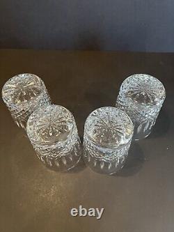 Waterford Crystal BALLYBAY Double Old Fashioned Set of 4 in Original Box IRELAND