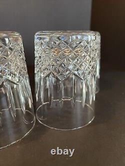 Waterford Crystal BALLYBAY Double Old Fashioned Set of 4 in Original Box IRELAND