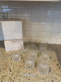 Waterford Crystal Barcelona Set Of 8 Double Old Fashioned Glasses