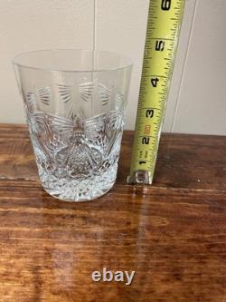 Waterford Crystal Birds In Flight Double Old Fashioned Glasses Set Of 3