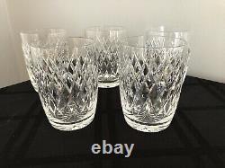 Waterford Crystal Boyne Set Of 5 Double Old Fashioned Tumblers 12oz Glasses