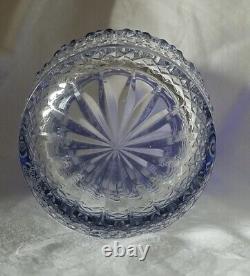 Waterford Crystal CLARENDON Cobalt Blue Double Old Fashioned Whiskey Glass NWOT