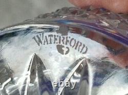 Waterford Crystal CLARENDON Cobalt Blue Double Old Fashioned Whiskey Glass NWOT