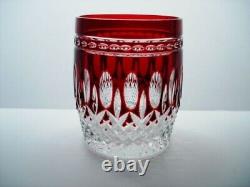 Waterford Crystal CLARENDON Ruby Double Old Fashioned Glasses ($150.00 each)
